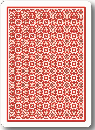 Black Jack Rose Playing Cards - Red main image